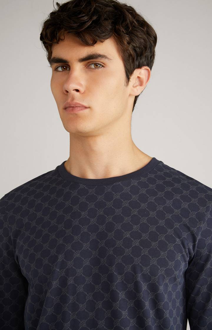 Joop Cornflower Loungewear Longsleeve in Navy gemustert Tägliche Deals