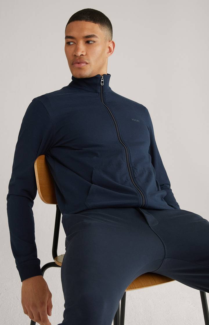 Joop Loungewear Sweatjacke in Dunkelblau Tiefpreis