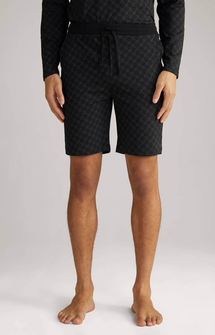 Joop Loungewear Shorts in Schwarz gemustert Kostenlose Rückgabe