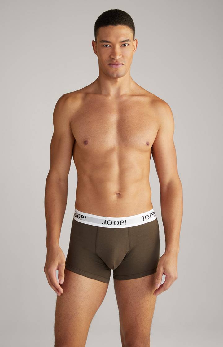 Joop 3er-Pack Fine Cotton Stretch Boxer in Dunkelblau/Bordeaux/Oliv Letzte 3 Tage