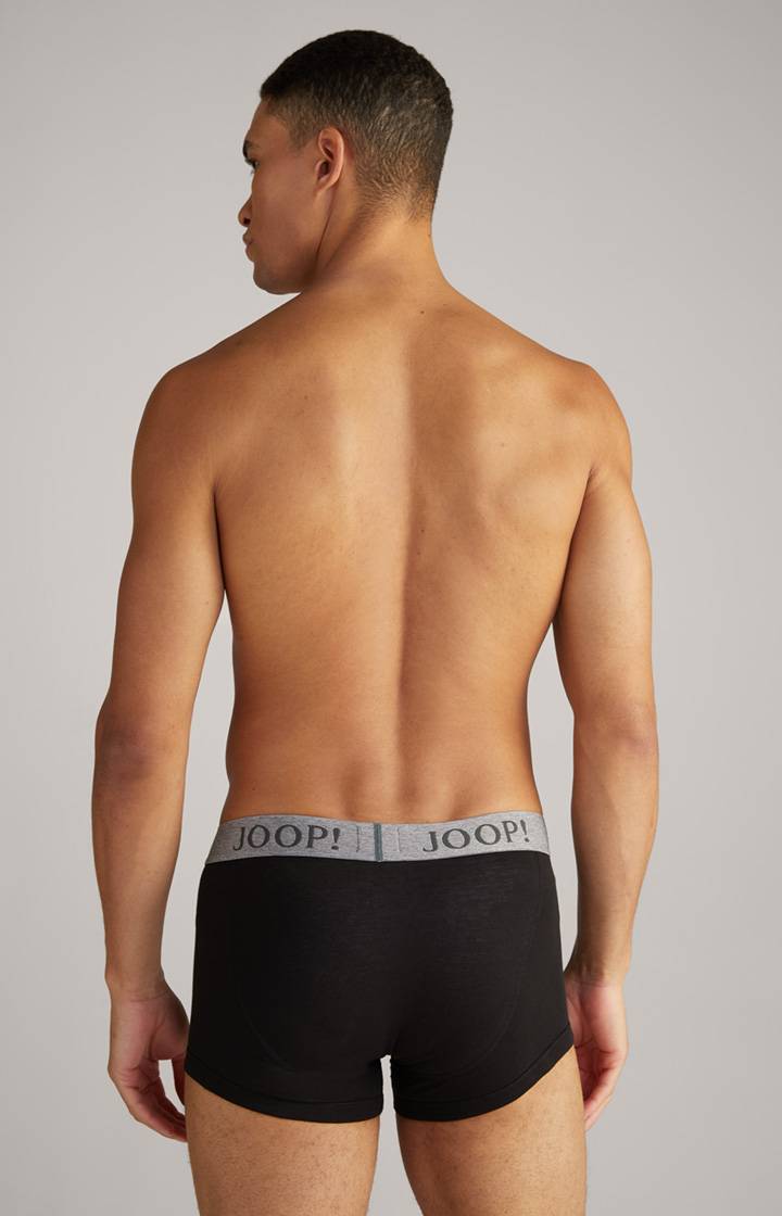 Joop 3er-Pack Fine Cotton Stretch Boxer in Schwarz/Dunkelgrau meliert JETZT KAUFEN