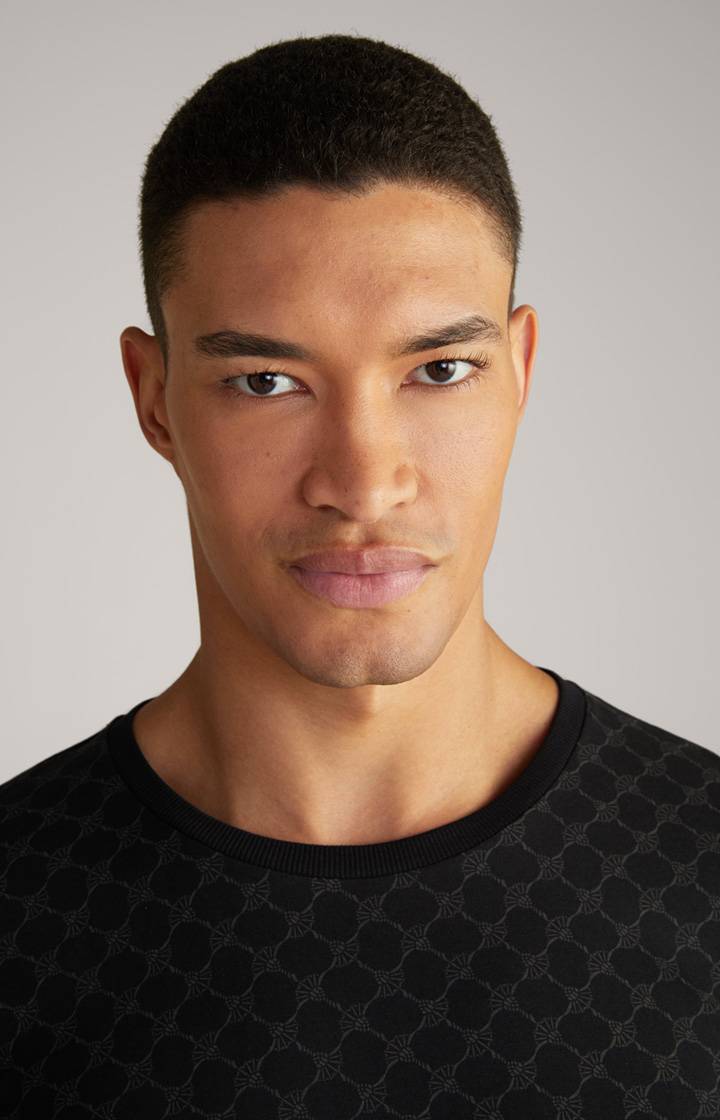 Joop Loungewear Longsleeve in Schwarz gemustert Letzte 2 Tage
