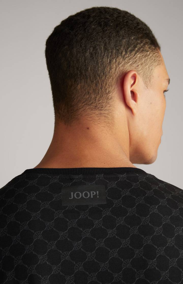 Joop Loungewear Longsleeve in Schwarz gemustert Letzte 2 Tage