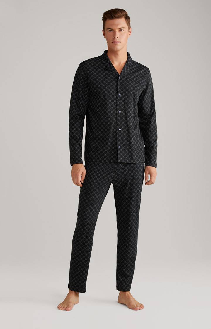 Joop Cornflower Baumwoll-Pyjama in Schwarz Bis zu 50% Rabatt