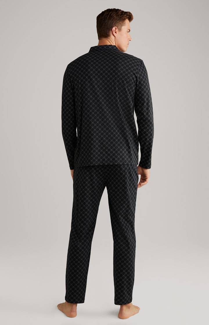 Joop Cornflower Baumwoll-Pyjama in Schwarz Bis zu 50% Rabatt