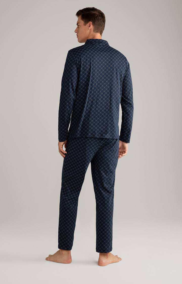 Joop Cornflower Baumwoll-Pyjama in Dunkelblau Vierteljährliche Förderung