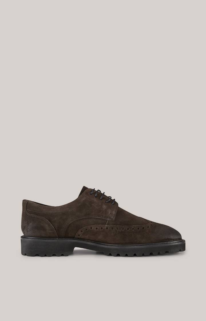 Joop Brogue Lace-up Velluto New Danilo in Dunkelbraun Begrenzte Freigabe