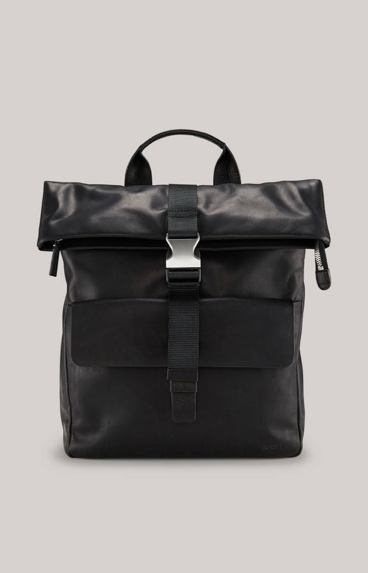 Joop Leder-Rucksack Loreto Rico in Schwarz Black Friday Preise