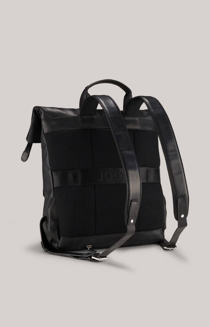Joop Leder-Rucksack Loreto Rico in Schwarz Black Friday Preise