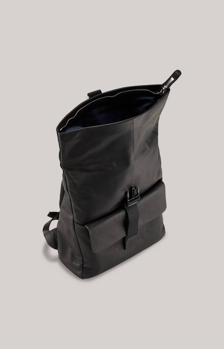 Joop Leder-Rucksack Loreto Rico in Schwarz Black Friday Preise
