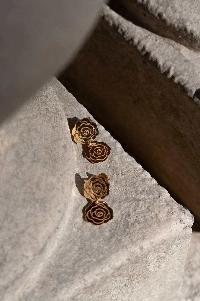 JUKSEREI ROSE DUO EARRINGS Speichern exportieren