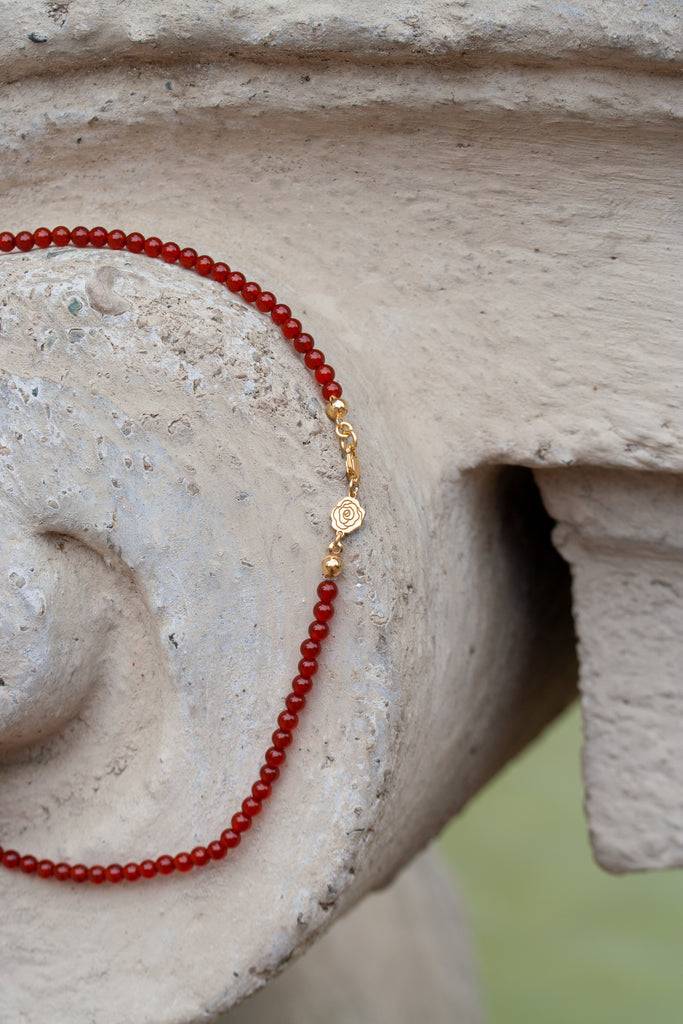 JUKSEREI ROSE CARNELIAN NECKLACE Outlet