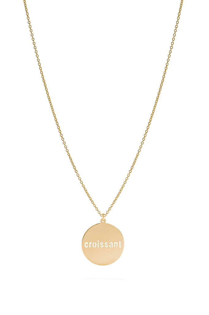 JUKSEREI ROUND CROISSANT NECKLACE · GOLD · B-STOCK im Angebot