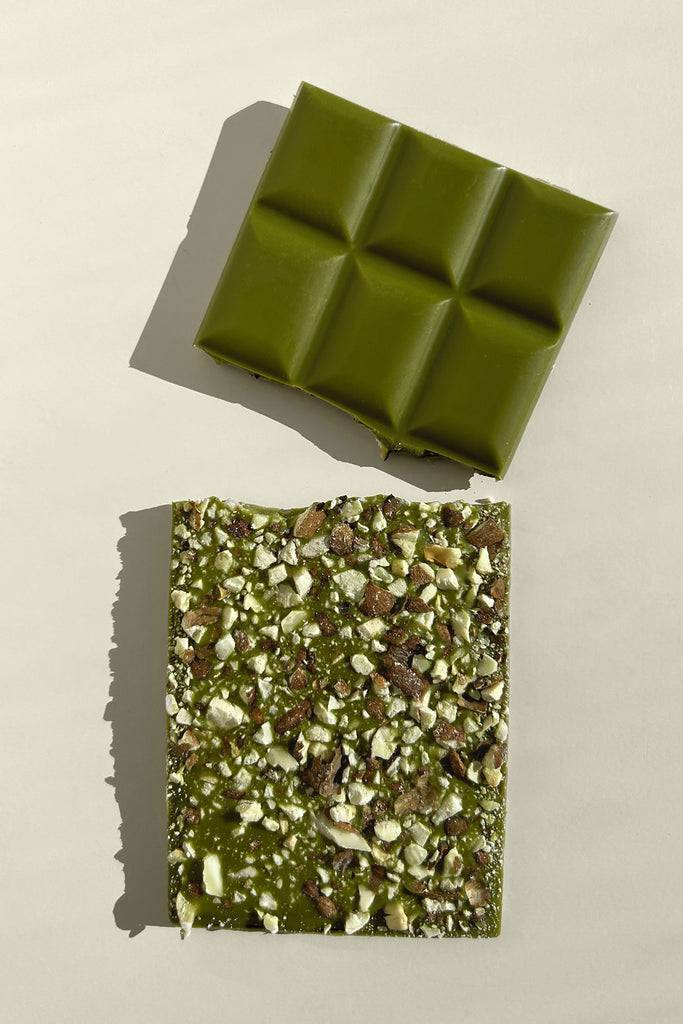 JUKSEREI HEALTH BAR · ORGANIC MATCHA CHOCOLATE ROASTED ALMONDS Bestseller