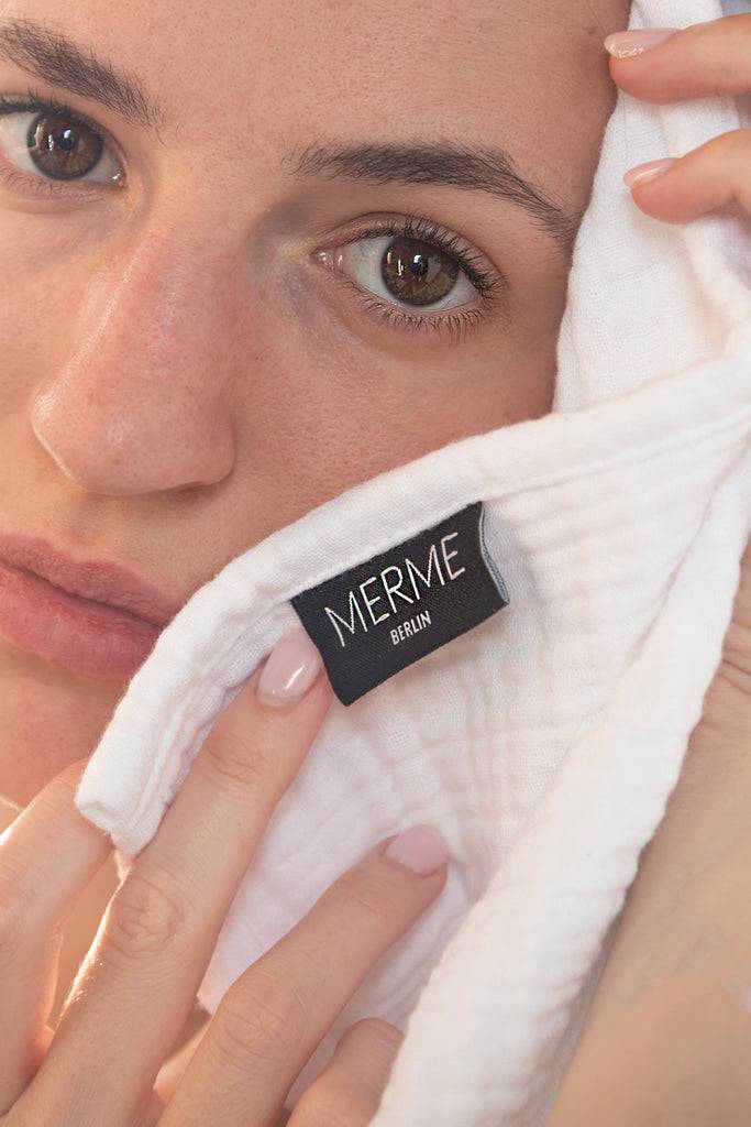 JUKSEREI MERME · FACIAL MUSLIN CLOTHS 3PAX Clearance-Verkauf