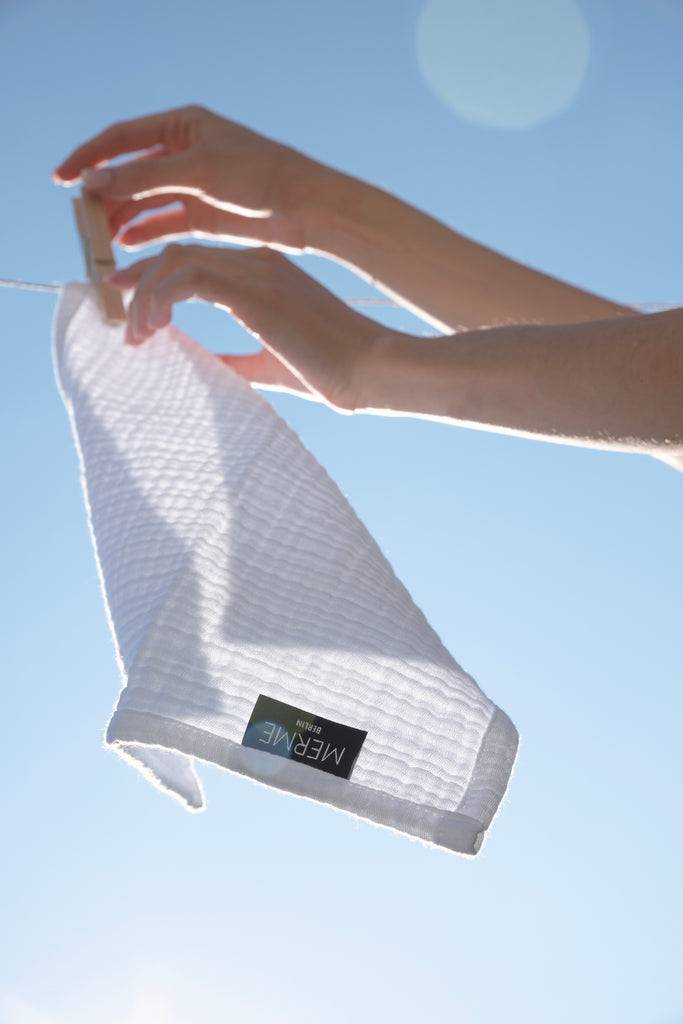 JUKSEREI MERME · FACIAL MUSLIN CLOTHS 3PAX Clearance-Verkauf