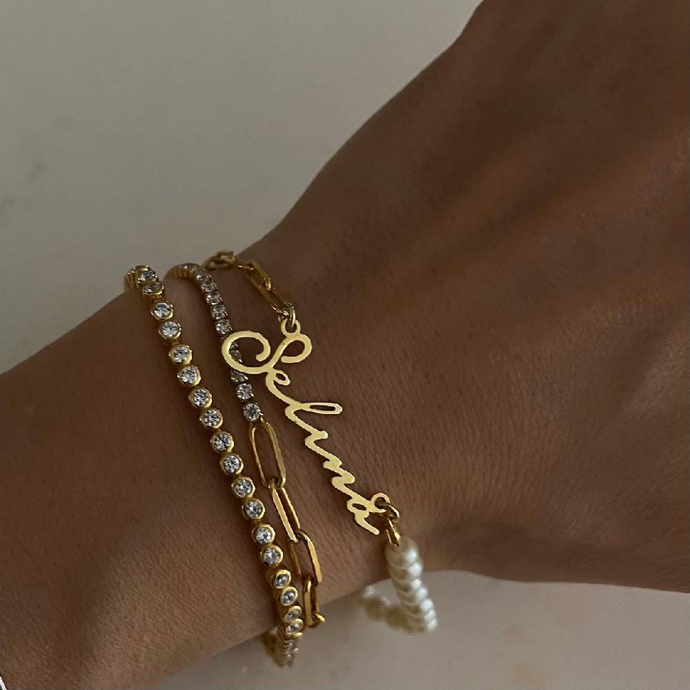 Kardelen Chic ID Armband - 925 SILBER Zeitbegrenzte Promotion