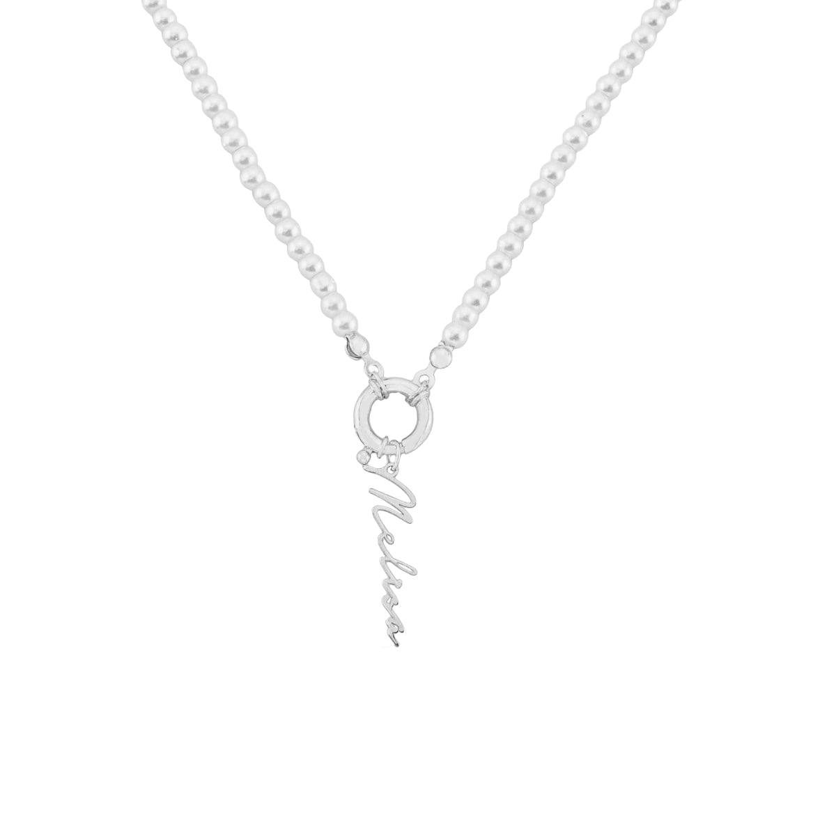Kardelen Pearl Chain Signatur Namenskette - 925 SILBER 50% Rabatt mit kostenlosem Versand