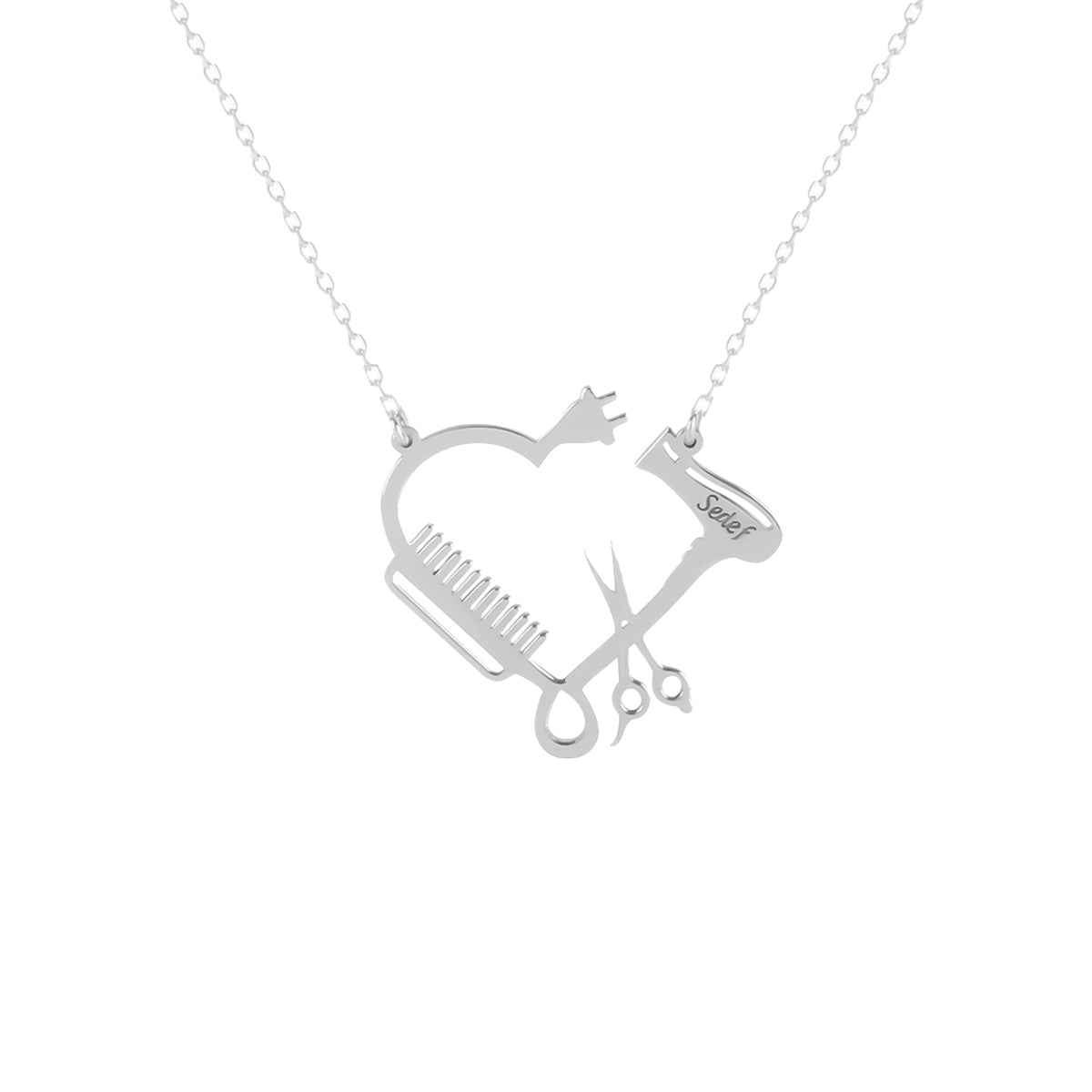Kardelen Friseur Kette Gravur - 925 SILBER Angebote