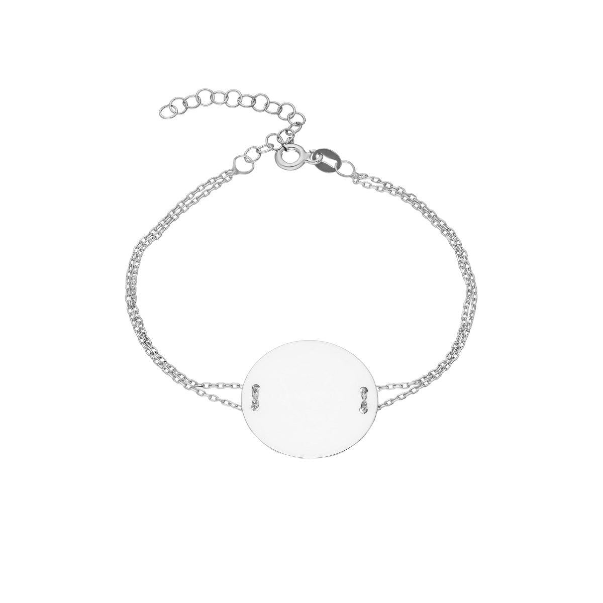 Kardelen Plättchen Gravurarmband - 925 SILBER Schlussverkauf