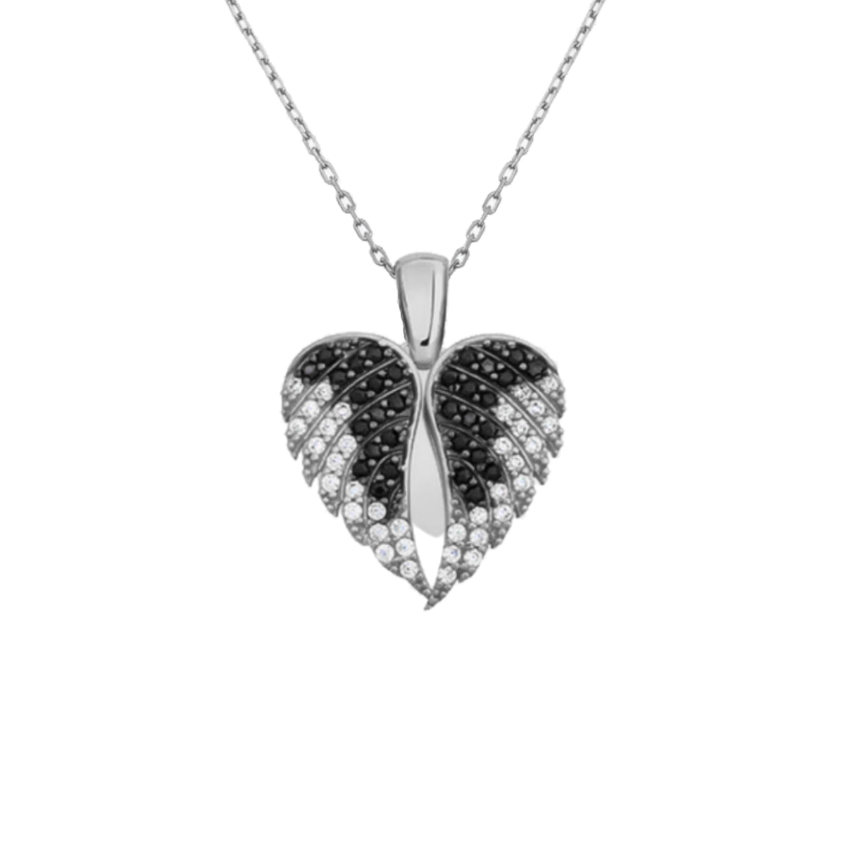 Kardelen Herz & Flügel Gravurkette - 925 SILBER Fabrikpreis