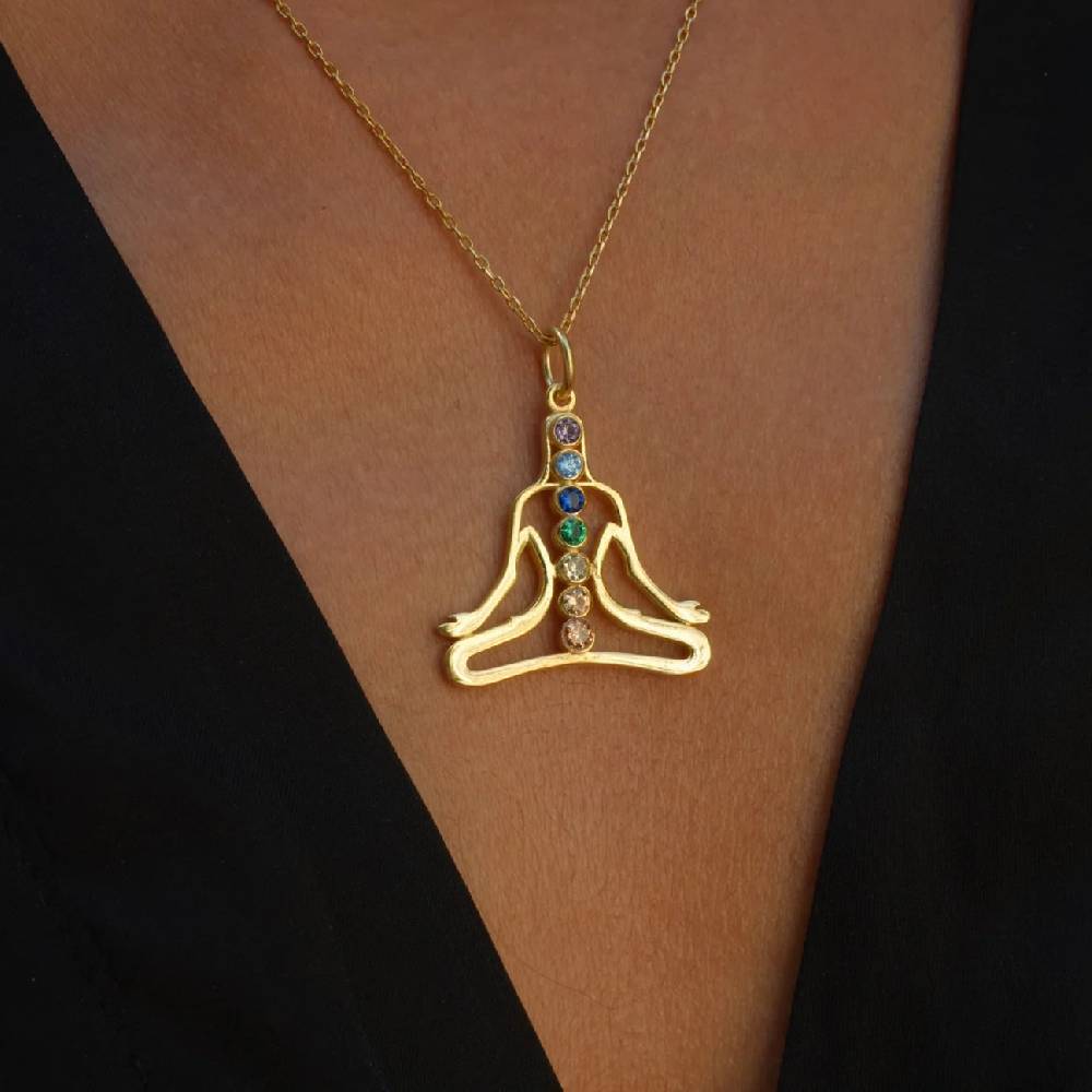 Kardelen CHAKRA NECKLACE - 925 SILBER Günstig kaufen