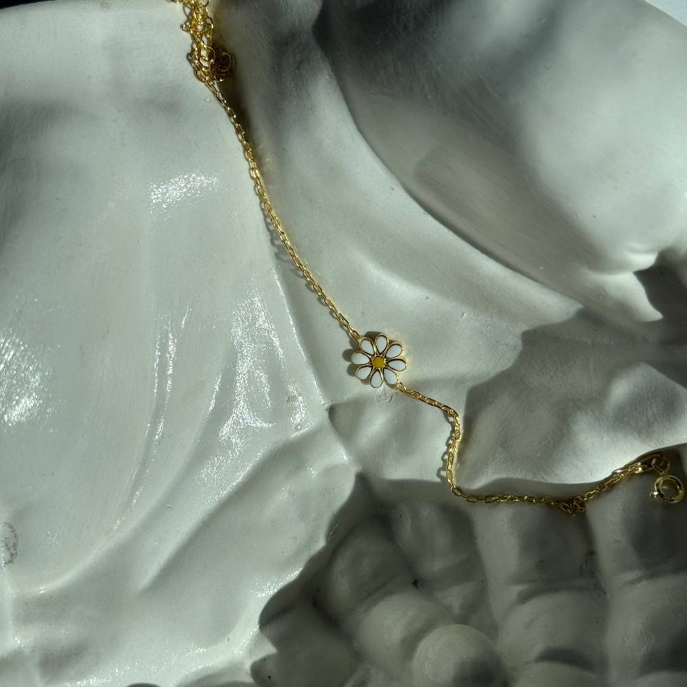 Kardelen MINIMAL DAISY ARMKETTE - 925 SILBER Jubiläumsangebot