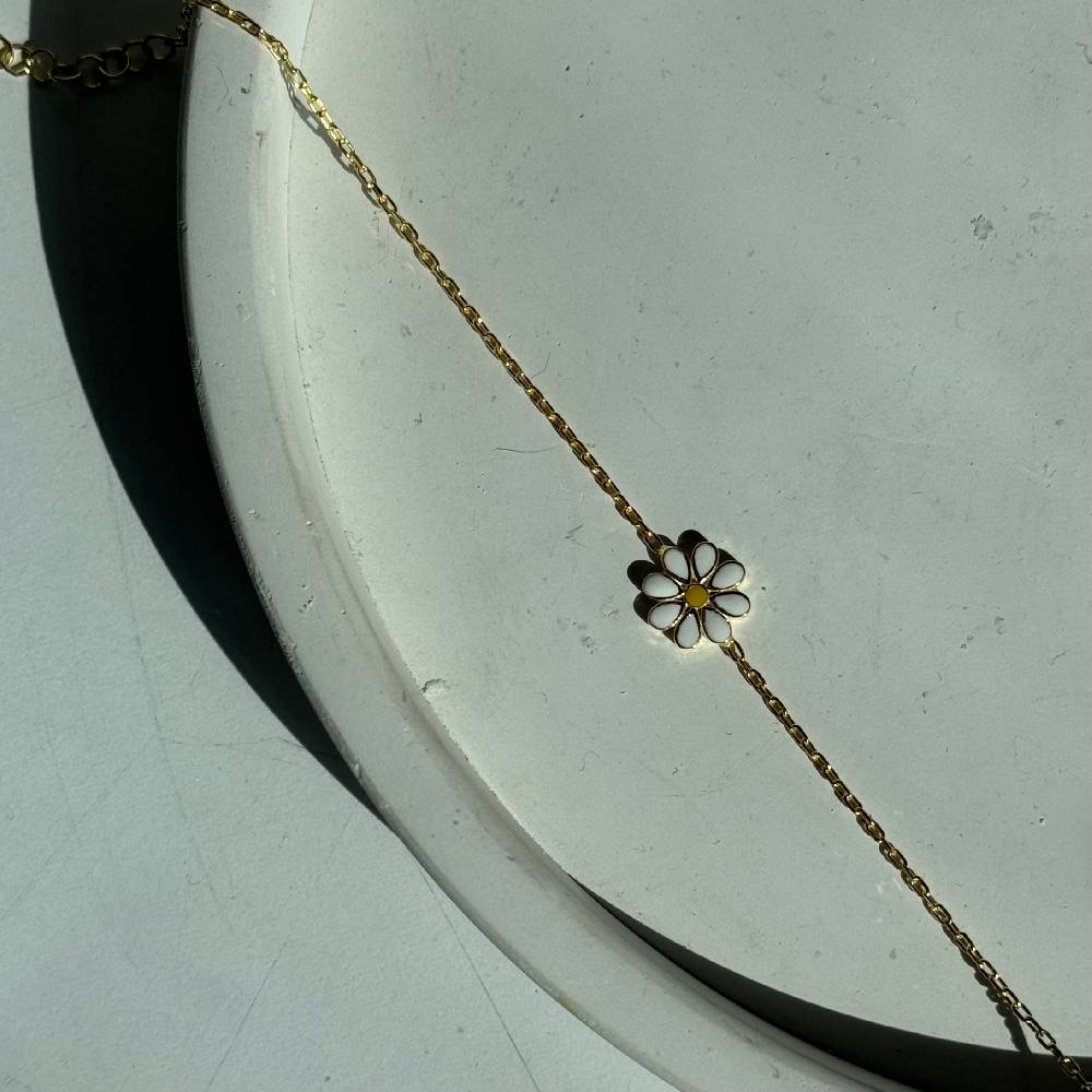 Kardelen MINIMAL DAISY ARMKETTE - 925 SILBER Jubiläumsangebot