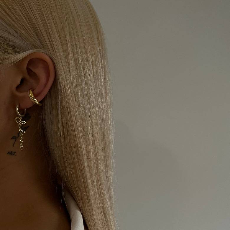 Kardelen Namensohrring mit Zirkonia - 925 SILBER Zeitlich begrenztes Angebot