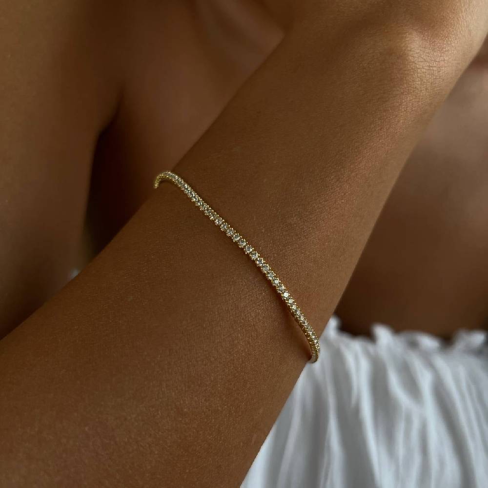 Kardelen Iced-Out Armband - 925 SILBER Blitzangebot