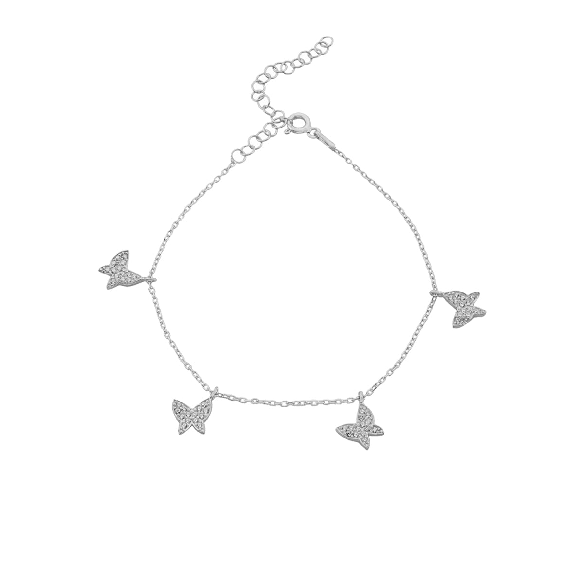 Kardelen Butterfly Armkette - 925 SILBER Sonderangebote