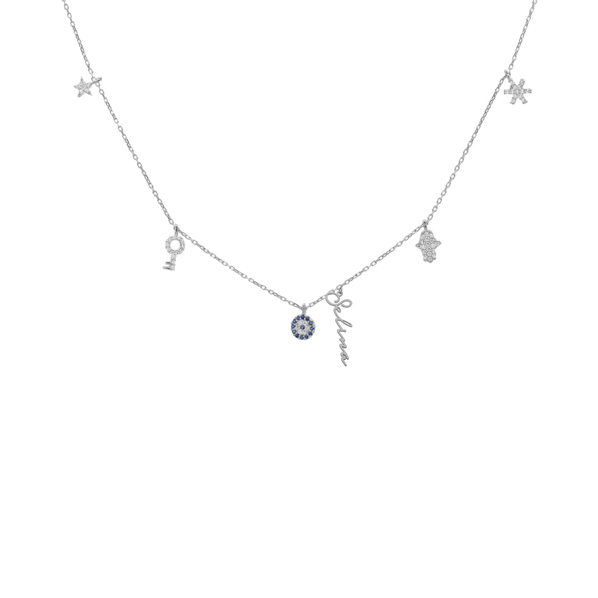 Kardelen Charm Signatur Halskette - 925 SILBER Begrenzte Freigabe