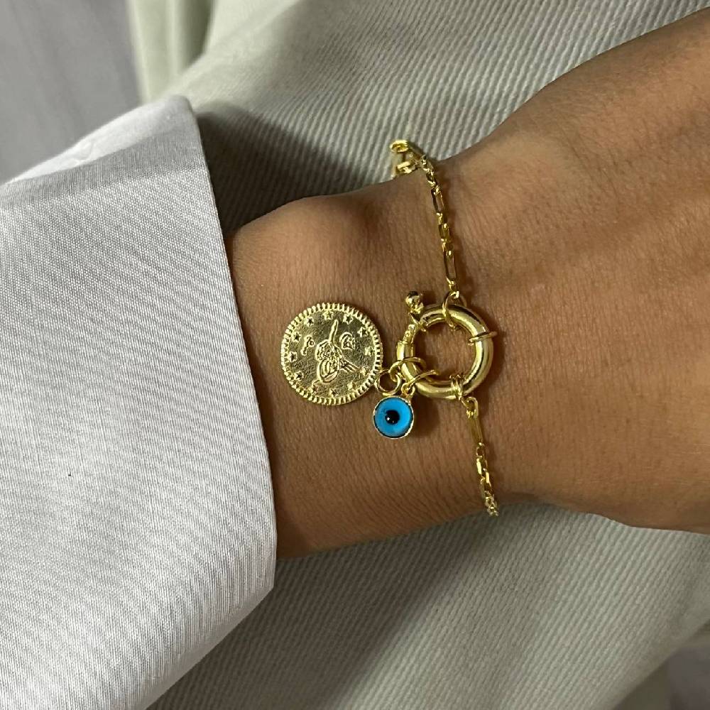 Kardelen Ceyrek Nazar Armband - 925 SILBER Fabrikladen