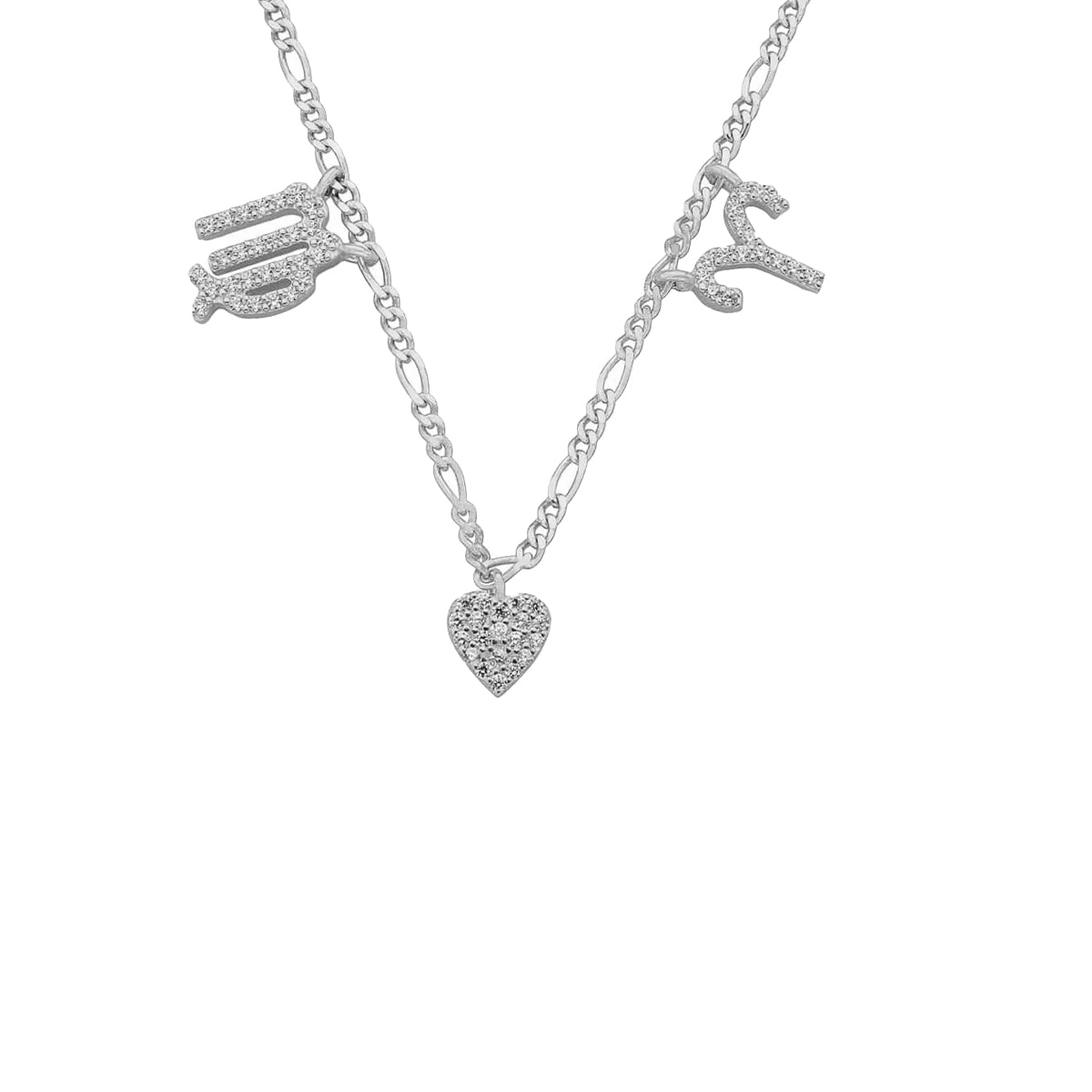 Kardelen Sternzeichen Partner Kette mit Herz - 925 SILBER Hotsell