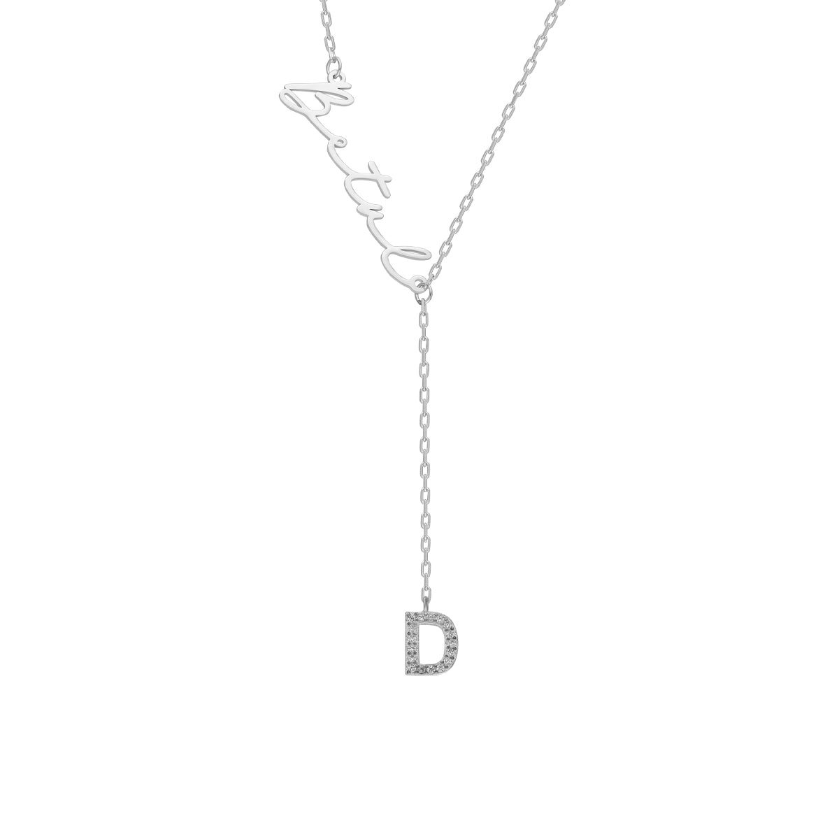 Kardelen Namenskette Y mit Zirkonia Buchstabe - 925 SILBER Meist gekauft