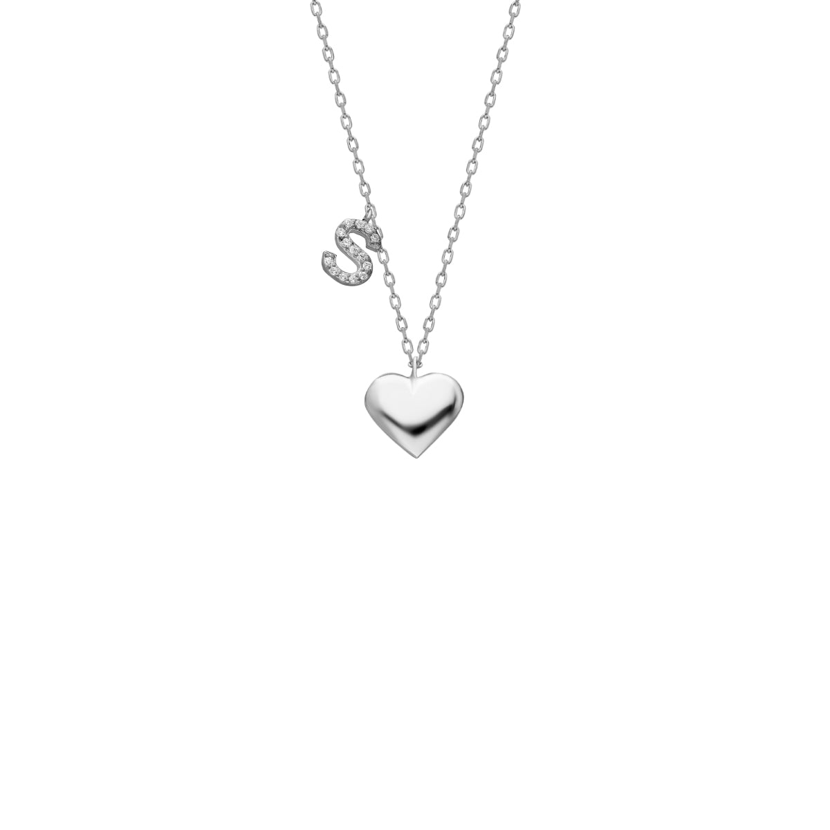 Kardelen Herz Kette mit Wunschbuchstabe - 925 SILBER Fabrik Onlineshop