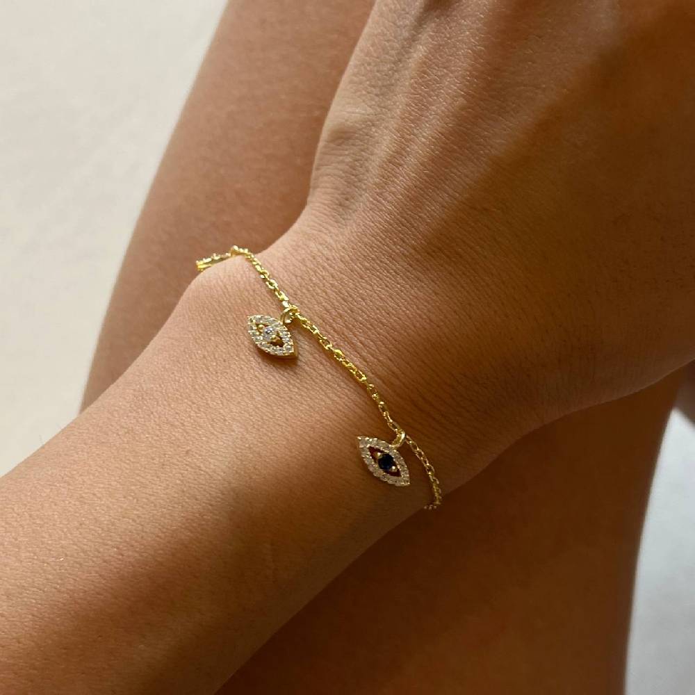 Kardelen Nazar Charm Armkette - 925 SILBER Cyber Monday