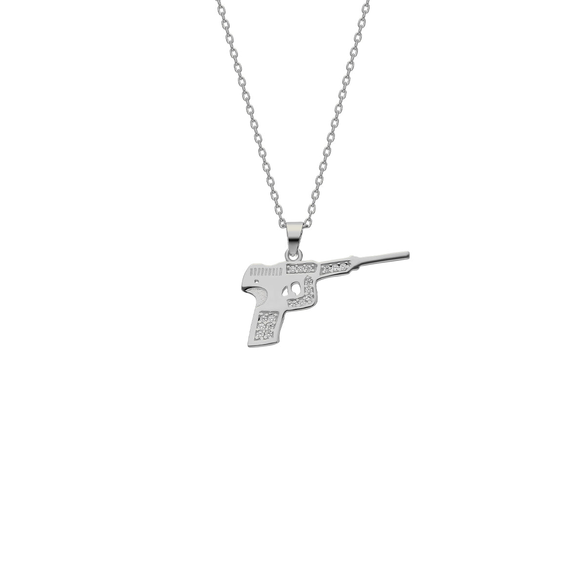 Kardelen Pistole Kette mit Zirkonia - 925 SILBER Fabrik Onlineshop