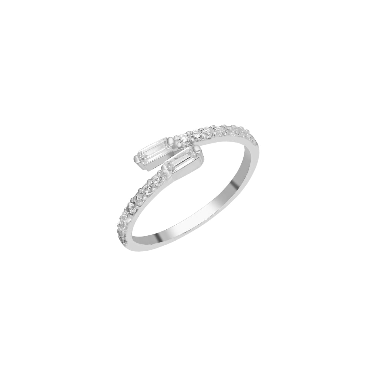 Kardelen Double Baguette Ring - 925 SILBER Günstig kaufen