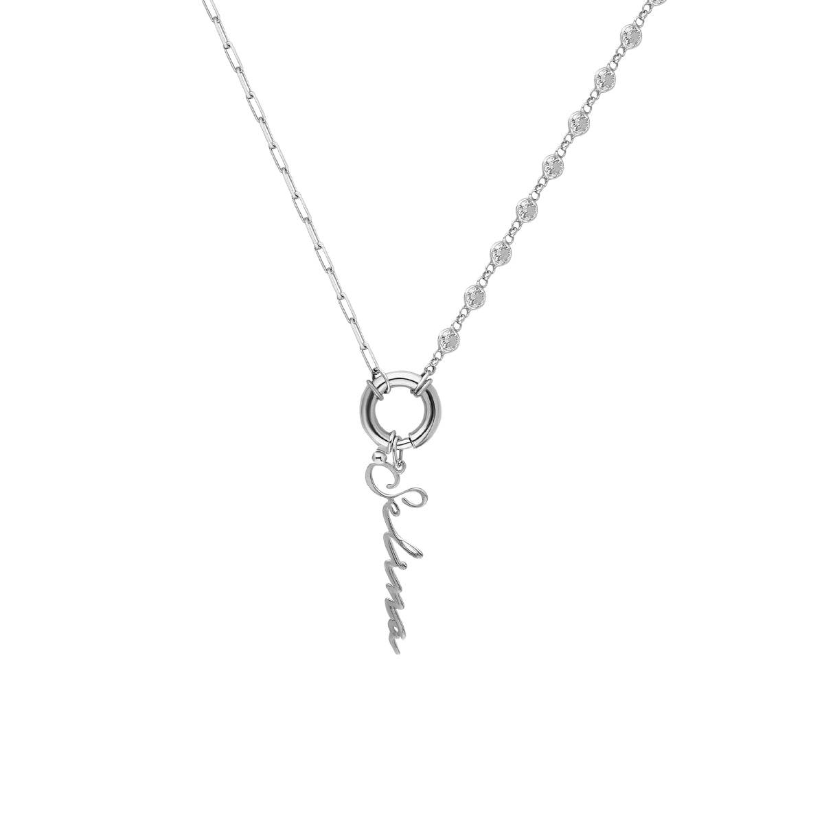 Kardelen Chain Design Diamond Halskette Basic Signatur - 925 SILBER Flash Sale