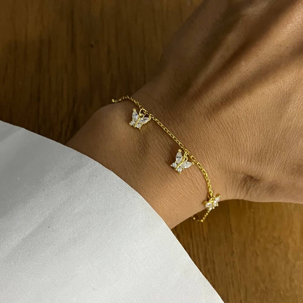 Kardelen Mini Butterfly Armband - 925 SILBER Vatertagsangebot