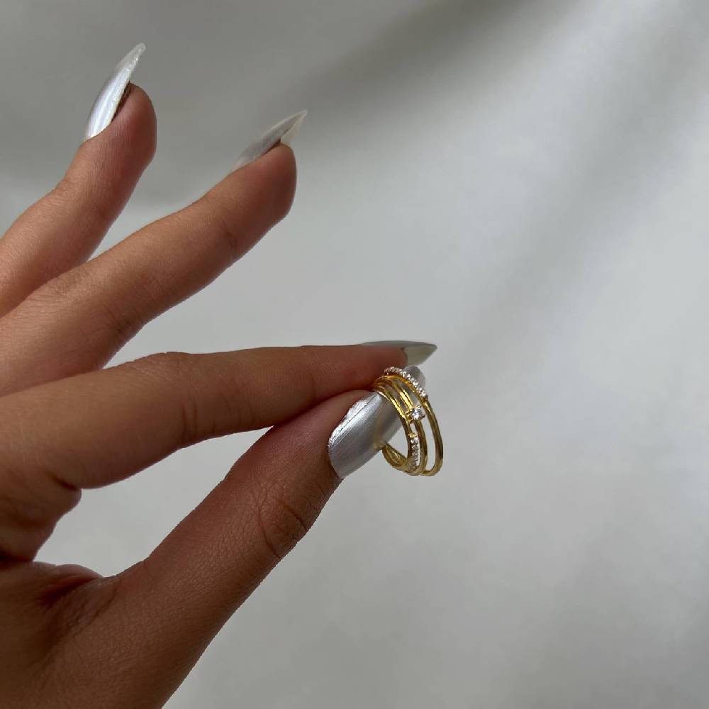 Kardelen Trois Rayons Ohrring - 925 SILBER Zeitlich begrenztes Angebot