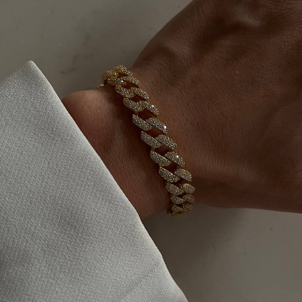Kardelen Gourmet Zirkonia Armkette - 925 SILBER Räumungsverkauf