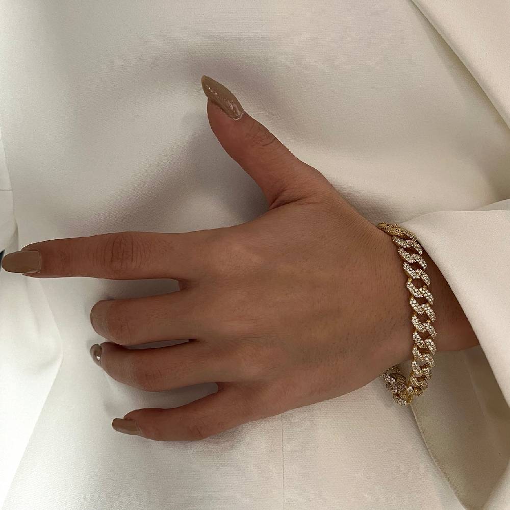 Kardelen Gourmet Zirkonia Armkette - 925 SILBER Räumungsverkauf
