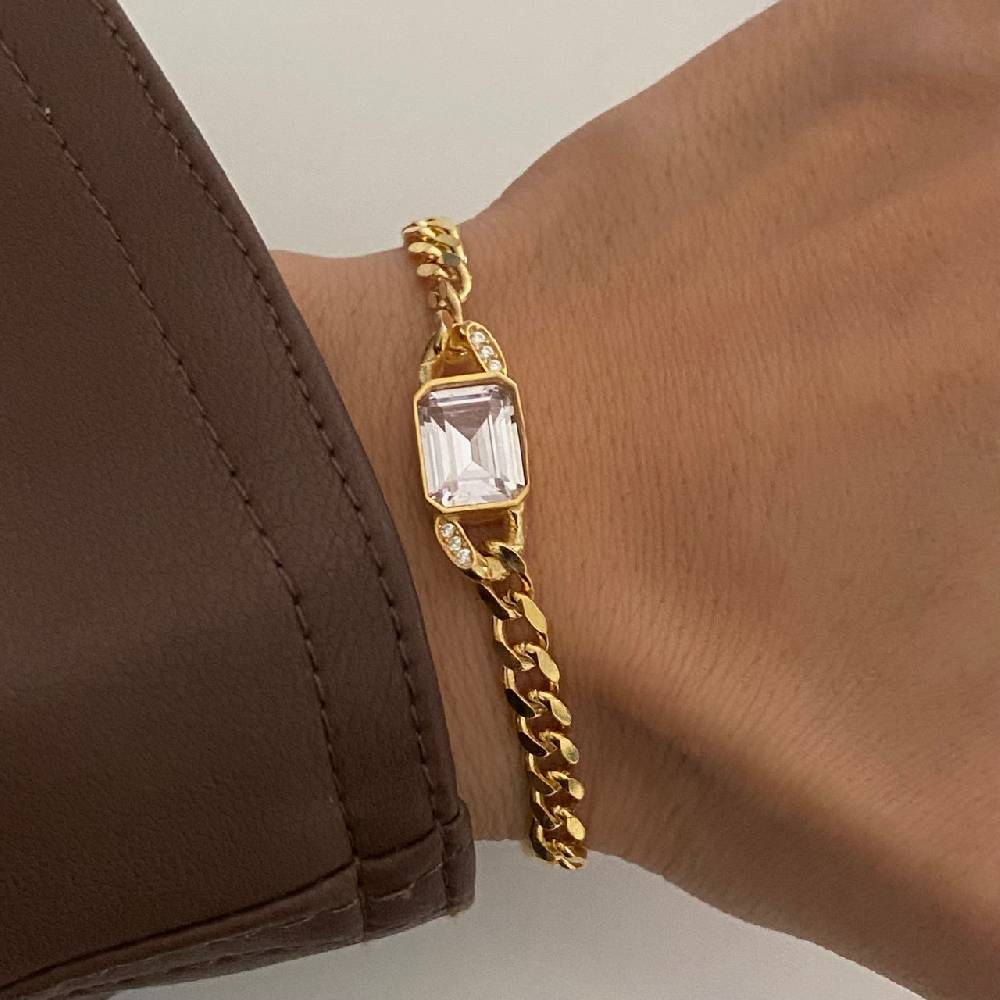 Kardelen Angela Zirkonia Armkette - 925 SILBER Kauf eins, bekomm eins gratis