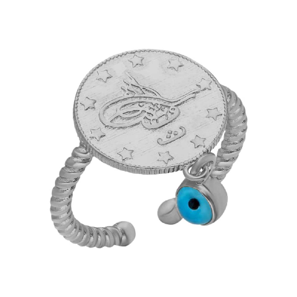 Kardelen Ceyrek Ring mit Nazar - 925 SILBER Bis zu 60% Rabatt