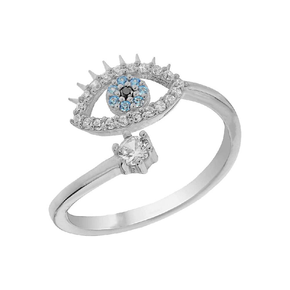 Kardelen Nazar Eye Stone Ring - 925 SILBER zollfrei