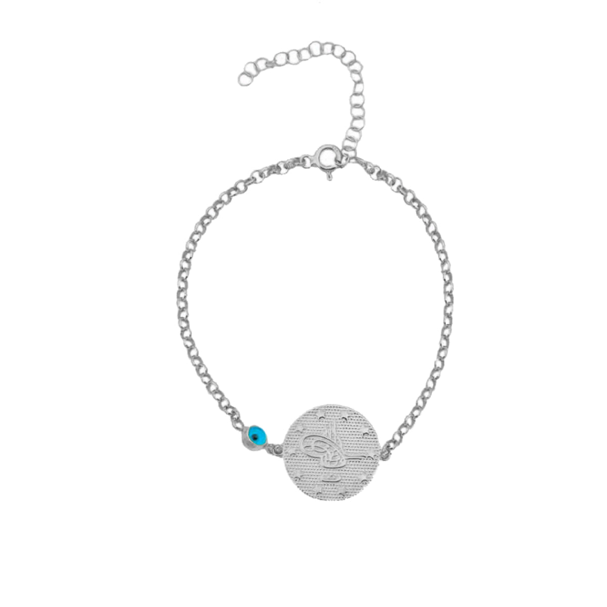 Kardelen Eleganter Ottoman Nazar Armkette - 925 SILBER im Angebot
