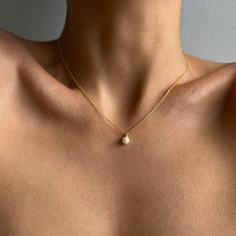 Kardelen Mini Pearl Halskette - 925 SILBER Muttertagsangebot