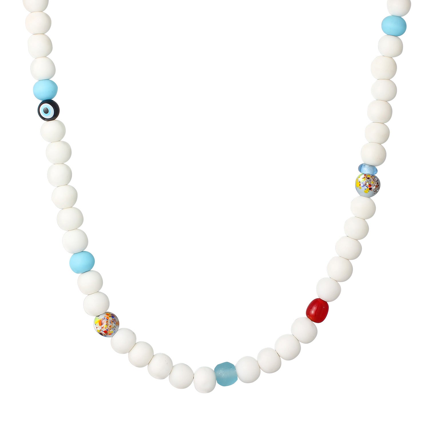 Kuzzoi Halskette mit Smiling Face Glasperlen Bunt Bis zu 60% Rabatt